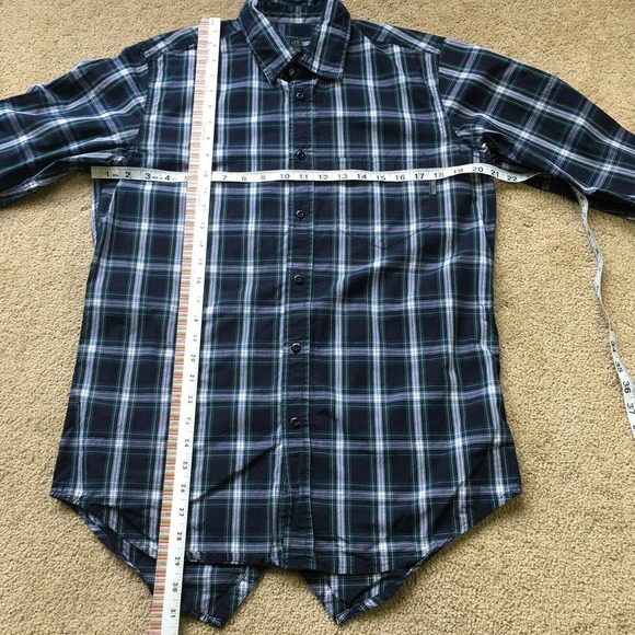 unyforme Men’s Plaid Long Sleeve Button Up Shirt - Picture 5 of 6